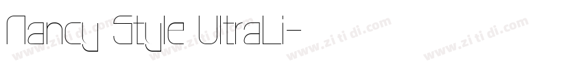 Nancy Style UltraLi字体转换